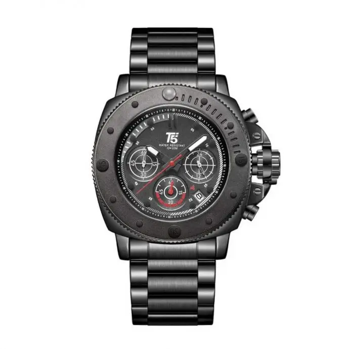 ⁦ساعة رياضية فاخرة T5 Black⁩ - الصورة ⁦4⁩